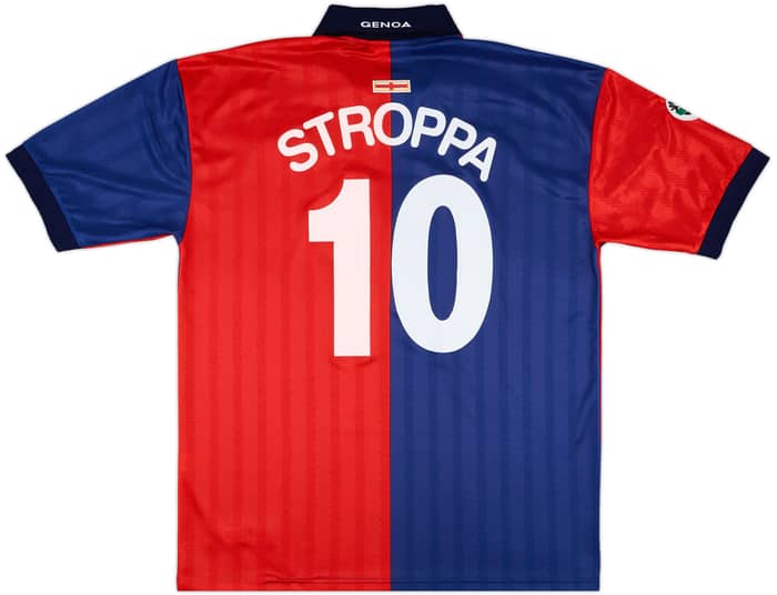 2001-02 Genoa Home Shirt Stroppa #10 - 8/10 - (XXL)