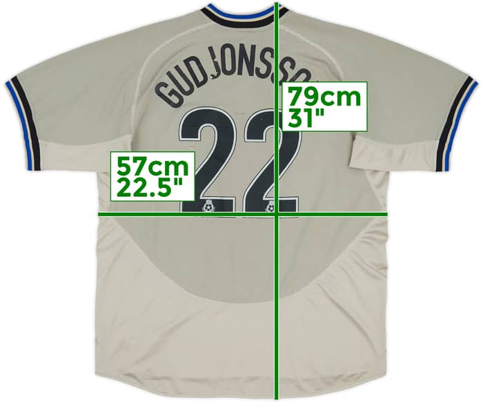2004-05 Leicester Away Shirt Gudjonsson #22 - 5/10 - (XL)