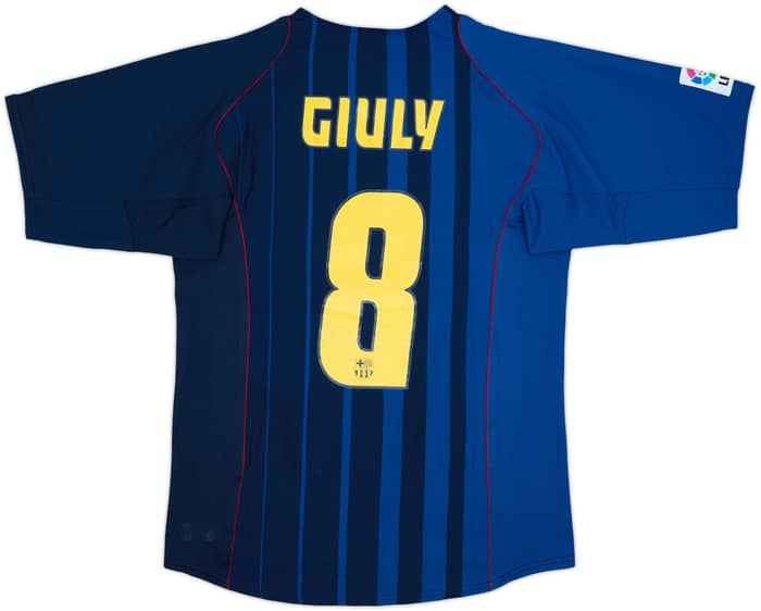 2004-05 Barcelona Away Shirt Giuly #8 - 8/10 - (S)
