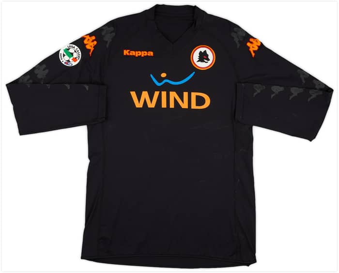 2009-10 Roma Match Issue Signed Third L/S Shirt Vucinic #9