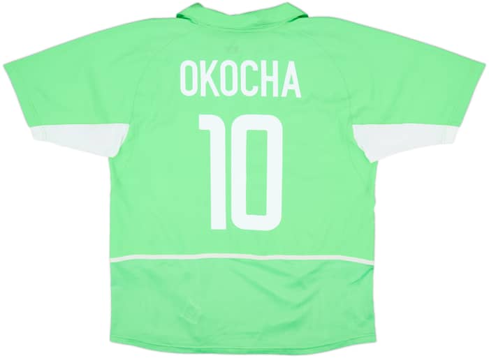 2002-04 Nigeria Home Shirt Okocha #10 - 9/10 - (L)