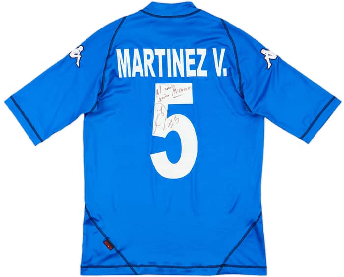 2003-04 Brescia Signed Home Shirt Martinez V. #5 - 8/10 - (L)