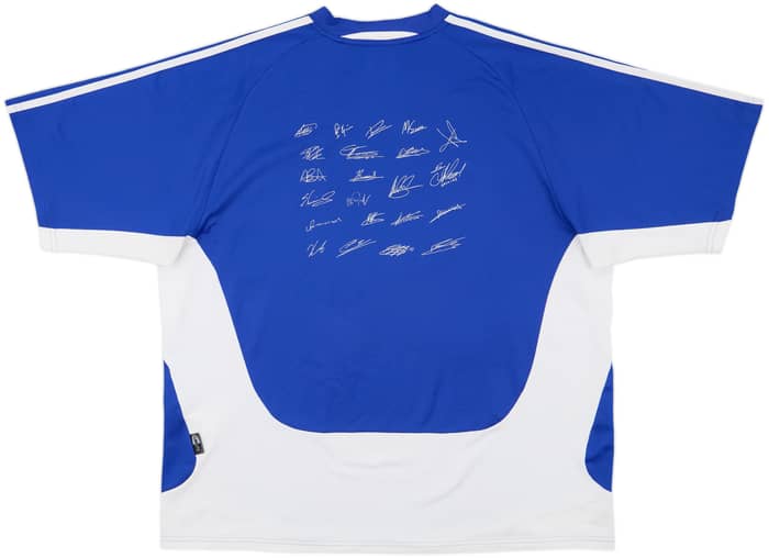 2004-06 Greece 'Euro 2004 Squad Signed' Home Shirt - 6/10 - (XXL)