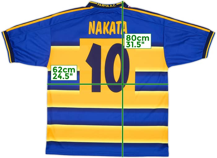 2001-02 Parma Home Shirt Nakata #10 - 10/10 - (L)