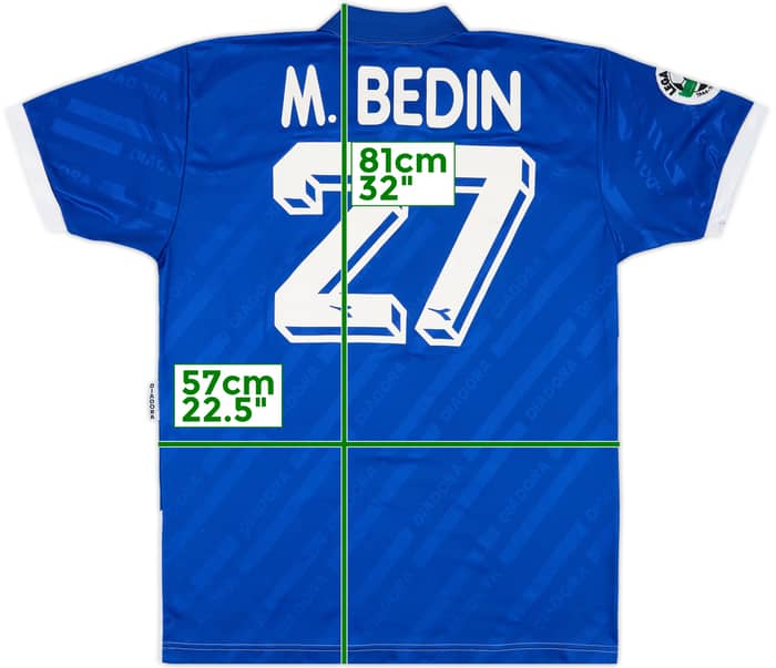 1996-97 Padova Match Issue Home Shirt M.Bedin #27
