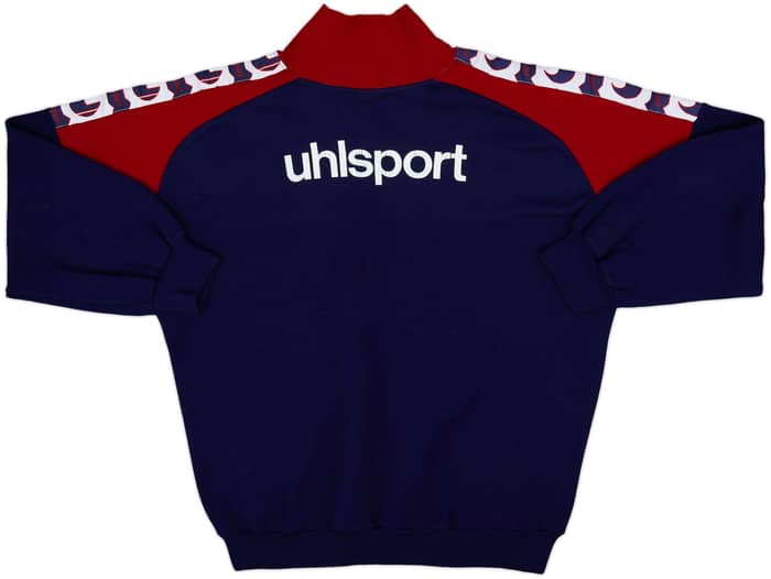 1991-92 Bologna Uhlsport 1/4 Zip Sweat Top - 8/10 - (M)