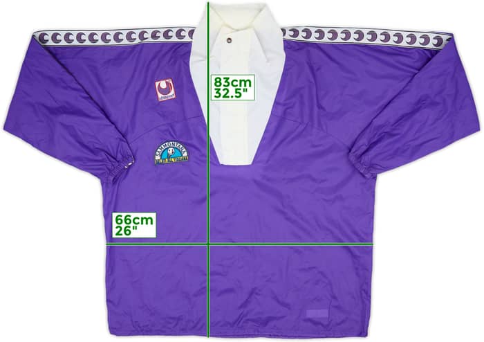 1993-94 Fiorentina Uhlsport 1/4 Zip Rain Jacket - 8/10 - (XL)