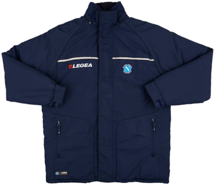 2003-04 Napoli Legea Hooded Rain Jacket - 8/10 - (L)