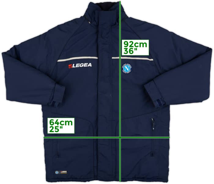 2003-04 Napoli Legea Hooded Rain Jacket - 8/10 - (L)