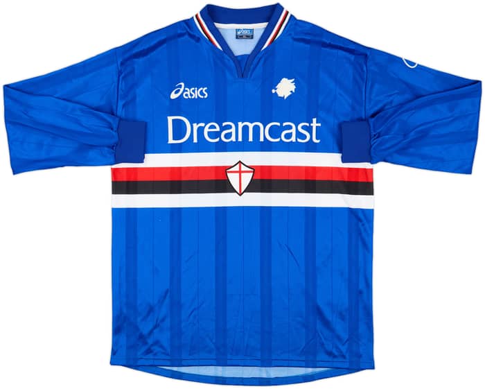2000-01 Sampdoria Home L/S Shirt - 8/10 - (XL)