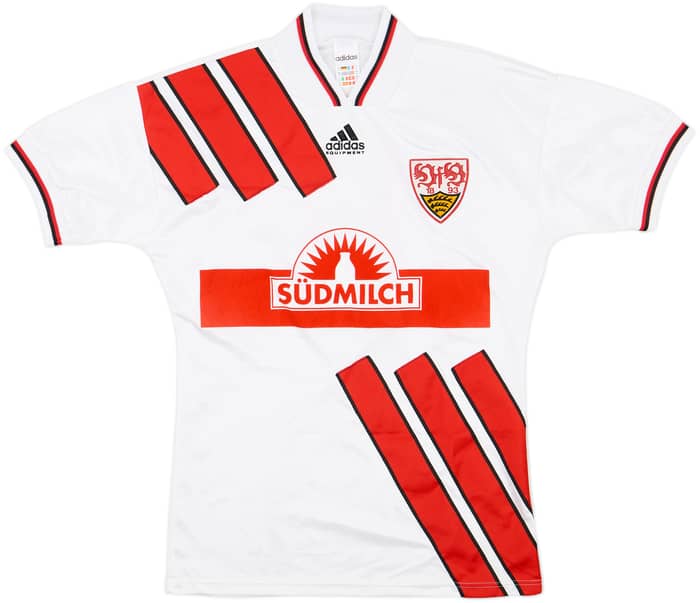 1995-96 Stuttgart Home Shirt Bobic #11 - 8/10 - (S)