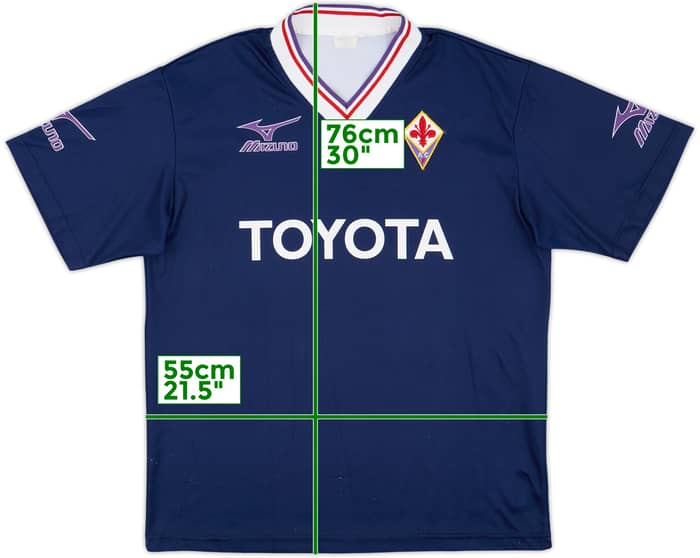 2001-02 Fiorentina Mizuno Training Shirt - 7/10 - (L)