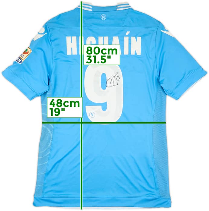 2013-14 Napoli Signed Home Shirt Higuain #9 - 4/10 - (XL)