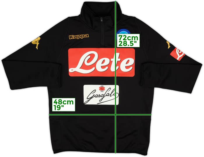 2016-17 Napoli Kappa 1/4 Zip Drill Top - 8/10 - (M)