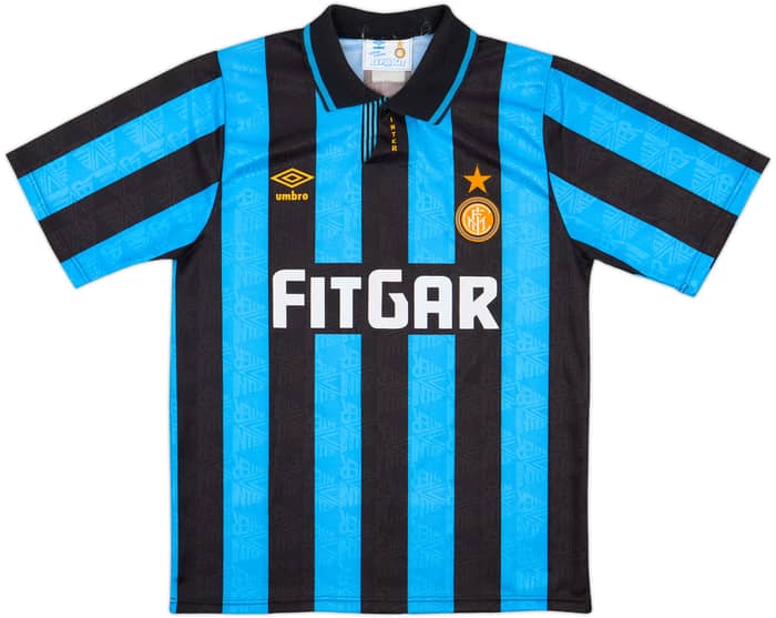 1991-92 Inter Milan Home Shirt - 8/10 - (S)