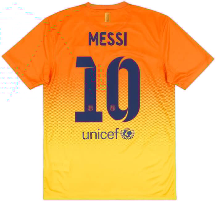 2012-13 Barcelona Basic Away Shirt Messi #10 - 9/10 - (M)
