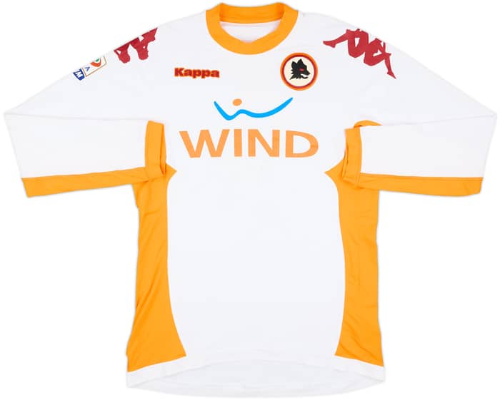 2010-11 Roma Match Issue Away L/S Shirt Vucinic #9