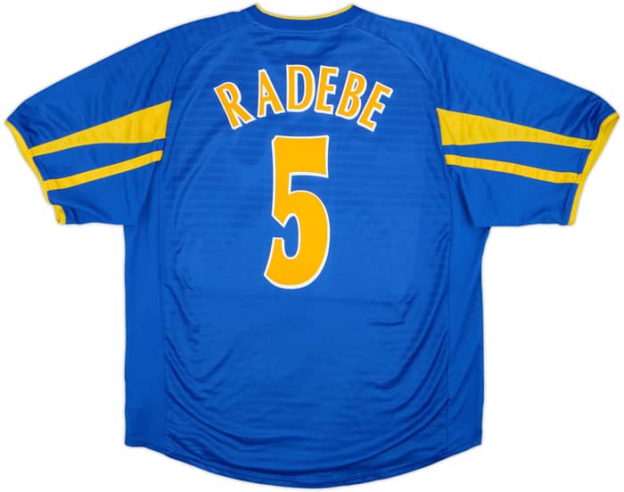 2001-03 Leeds United Away Shirt Radebe #5 - 8/10 - (XL)