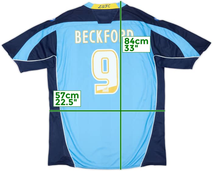 2008-09 Leeds United Away Shirt Beckford #9 - 9/10 - (XXL)