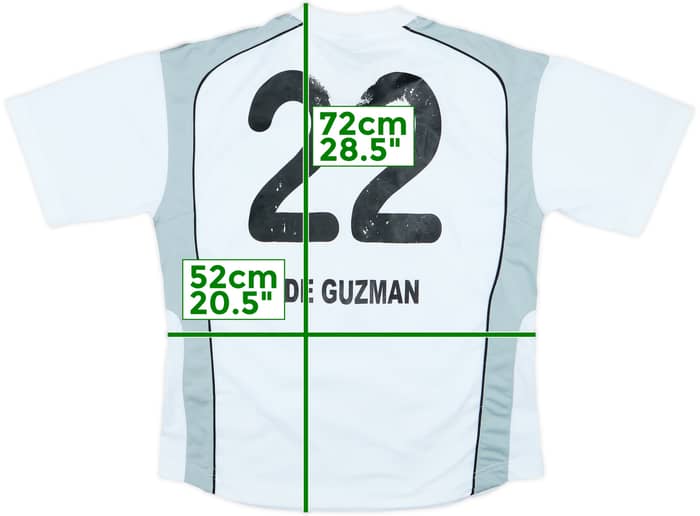 2004-05 Hannover 96 Signed Away Shirt De Guzman #22 - 5/10 - (L)