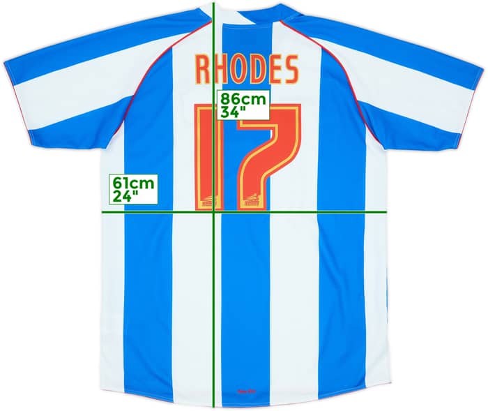 2009-10 Huddersfield Home Shirt Rhodes #17 - 7/10 - (XL)