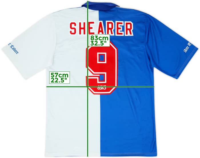 1994-95 Blackburn Home Shirt Shearer #9 - 8/10 - (L)