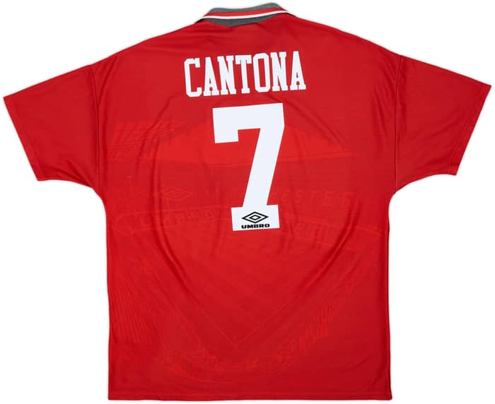 1994-96 Manchester United Home Shirt Cantona #7 - 5/10 - (XL)