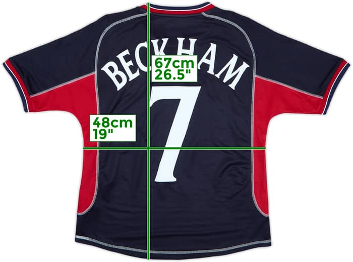 2000-01 Manchester United Third Shirt Beckham #7 - 8/10 - (XS)
