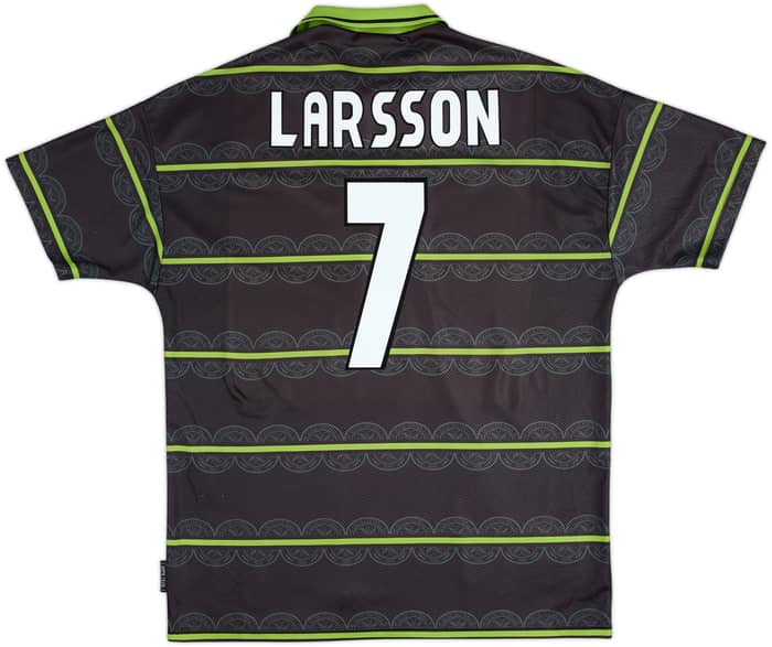 1998-99 Celtic Away Shirt Larsson #7 - 6/10 - (XL)