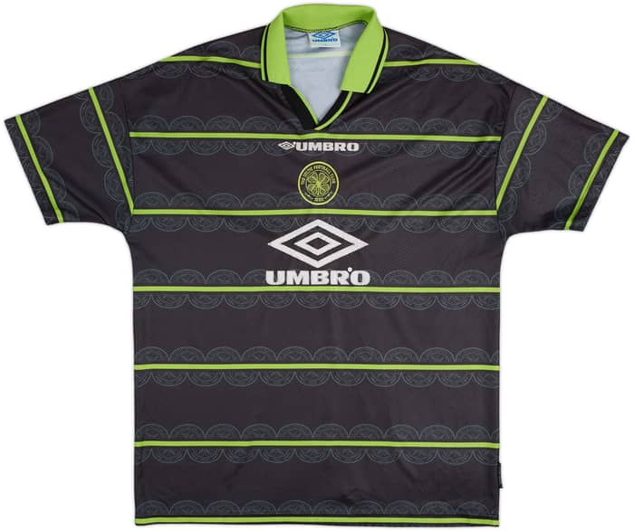 1998-99 Celtic Away Shirt Larsson #7 - 6/10 - (XL)