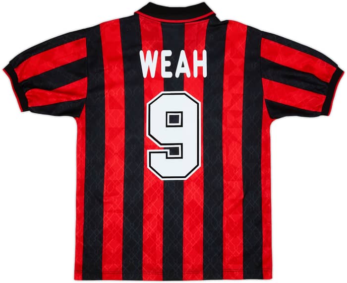 1995-96 AC Milan Local Camiseta Weah #9 - 9/10 - (M)