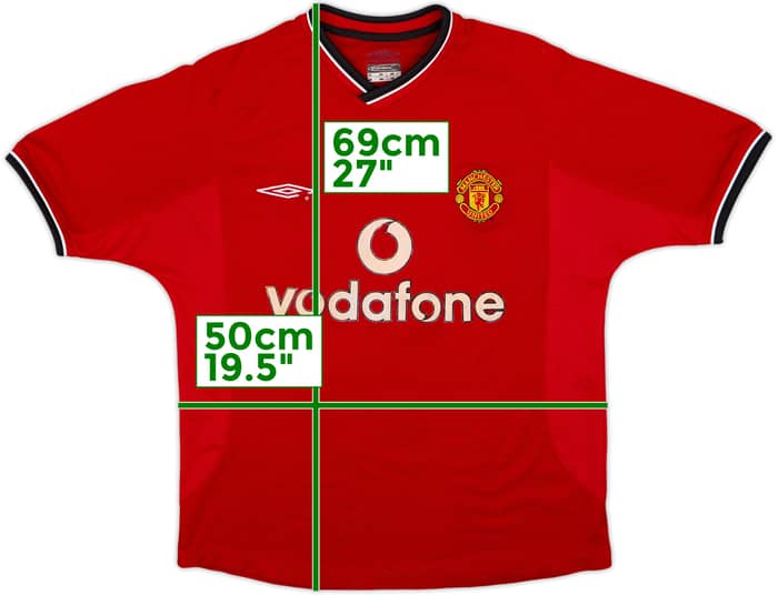2000-02 Manchester United Home Shirt - 4/10 - (13-14 Years)