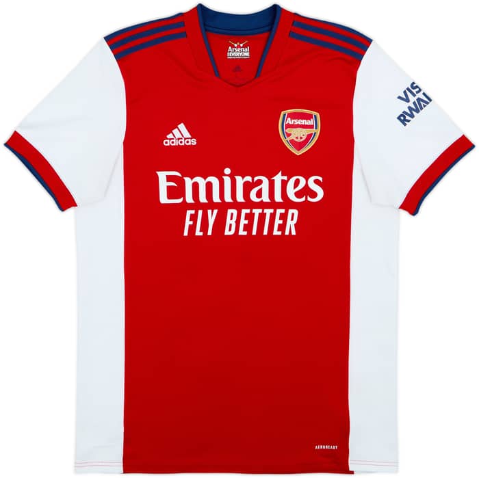 2021-22 Arsenal Home Shirt Odegaard #8 - 6/10 - (L)