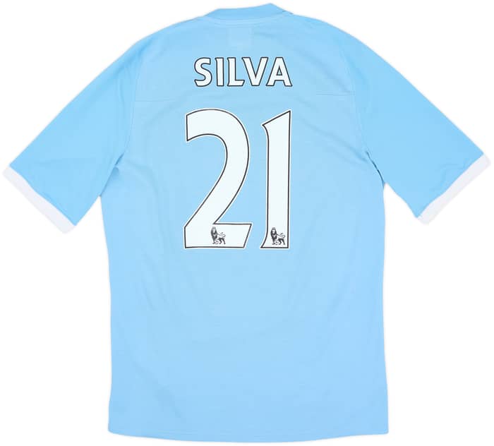 2010-11 Manchester City Home Shirt Silva #21 - 5/10 - (S)