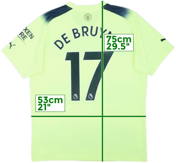 2022-23 Manchester City Third Shirt De Bruyne #17 - 10/10 - (L)