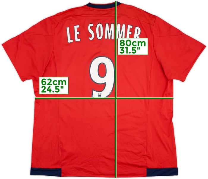 2015-16 Lyon Away Shirt Le Sommer #9 - 7/10 - (XXL)