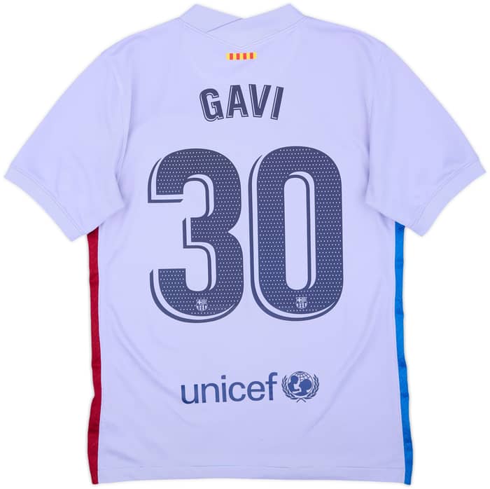 2021-22 Barcelona Away Shirt Gavi #30 - 6/10 - (S)