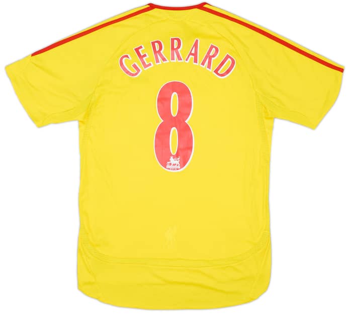 2006-07 Liverpool Away Shirt Gerrard #8 - 9/10 - (S)