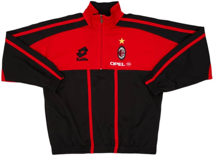 1996-97 AC Milan Lotto 1/4 Zip Track Jacket - 10/10 - (L)