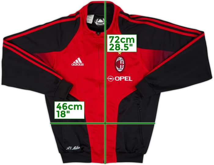 2004-05 AC Milan adidas Track Jacket - 8/10 - (S)