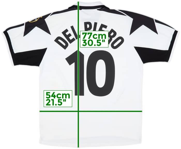 1999-00 Juventus Away Shirt Del Piero #10 - 7/10 - (L)