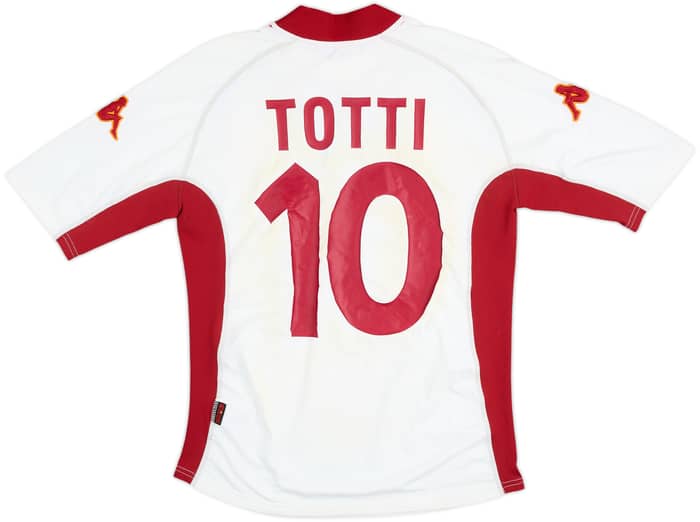 Camiseta de visitante del Roma 2001-02 Totti #10 - 4/10 - (M)