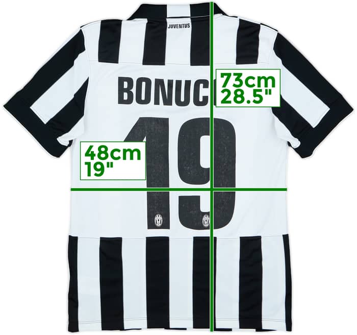 2014-15 Juventus Home Shirt Bonucci #19 - 6/10 - (M)