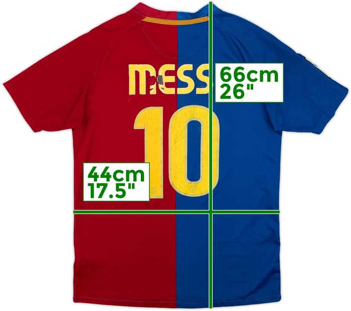 2008-09 Barcelona Home Shirt Messi #10 - 4/10 - (12-13 Years)