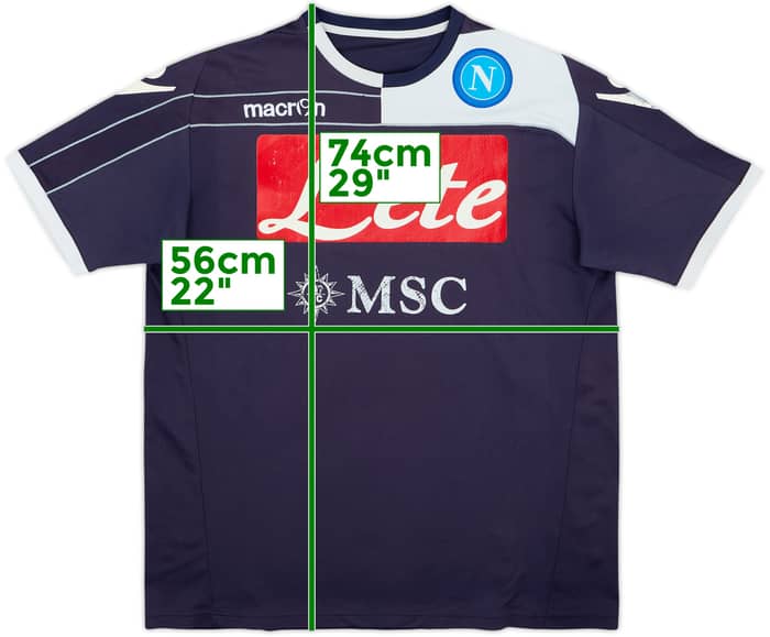 2013-14 Napoli Macron Training Shirt - 5/10 - (XL)