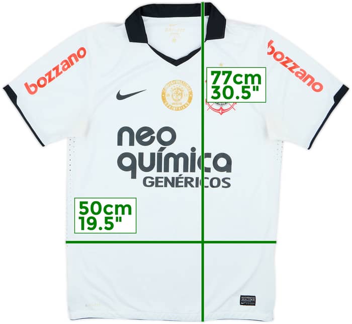 2011 Corinthians Home Shirt - 5/10 - (L)