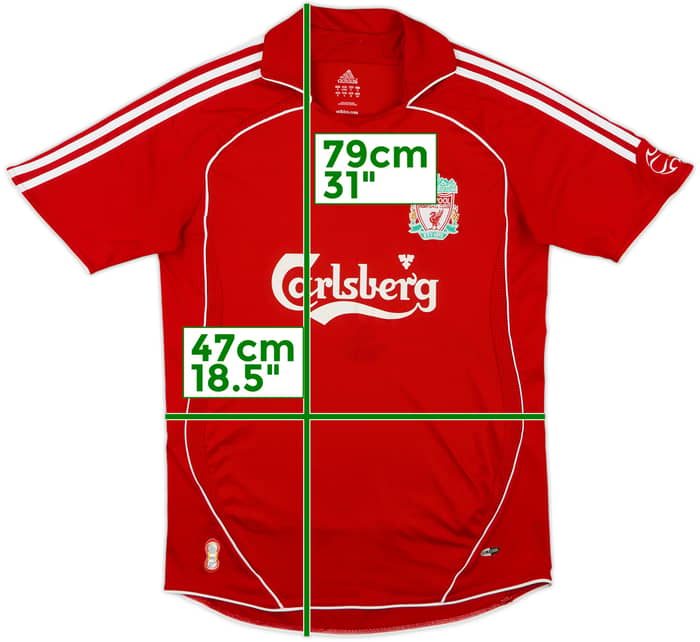 2006-08 Liverpool Camiseta Local - 5/10 - (S)