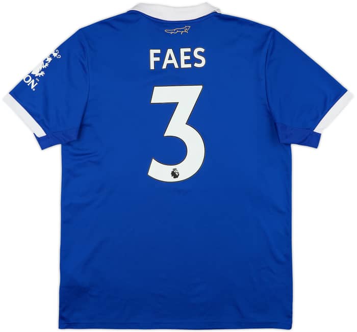2022-23 Leicester Home Shirt Faes #3 - 6/10 - (L)