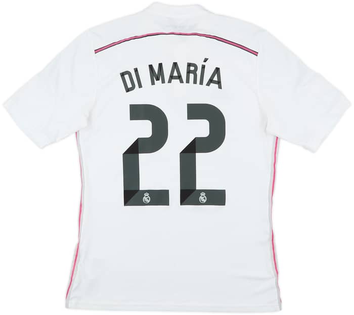 2014-15 Real Madrid Home Shirt Di Maria #22 - 4/10 - (M)
