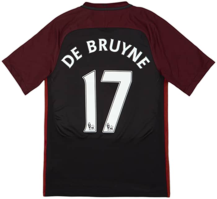 Camiseta de visitante del Manchester City 2016-17 De Bruyne #17 - 8/10 - (S)
